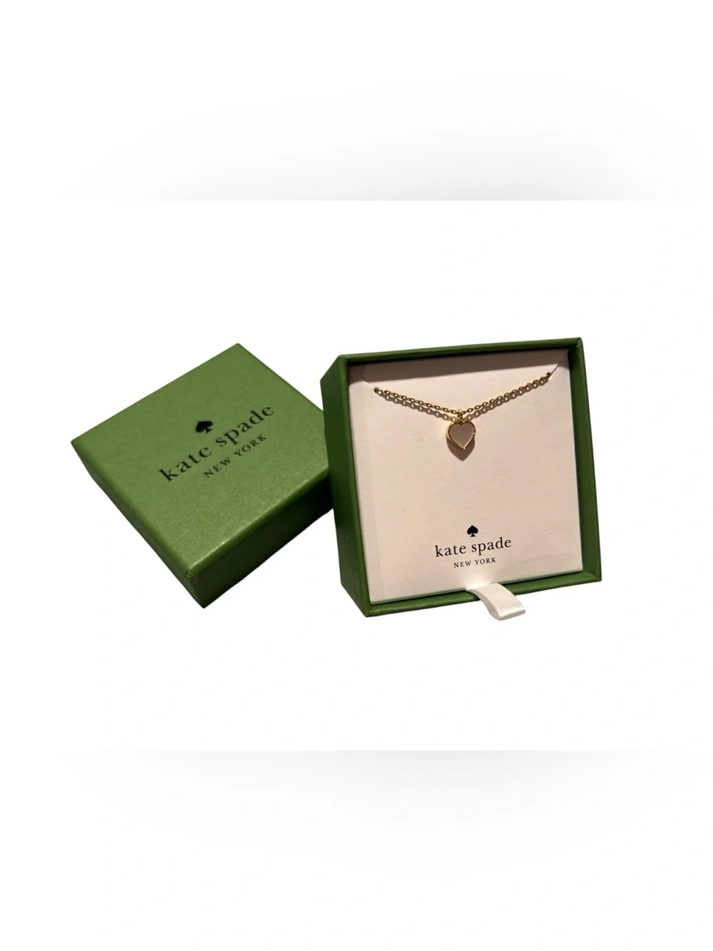 kate spade Gold Heart Charm Necklace - Gold